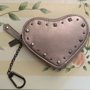 Coach Studded Coin Purse/ Keychain